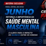 Junho reforça a importância da saúde mental masculina e alerta para o impacto do silêncio entre os homens